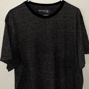 Men's Footlocker Black and Charcoal Ringer T-Shirt XL